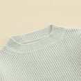 thumbnail image 4 of Bébé Fille Garçon Tricot Pull Chemisier Pull Sweat-Shirt Chaud Col Rond Manches Longues Tops pour Bébé Tout-Petit, 4 of 6