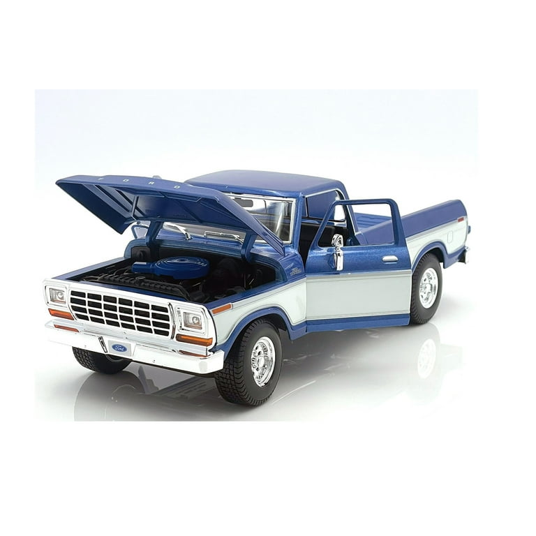 Maisto 1979 Ford F150 Pickup Truck Blue and White 1:18
