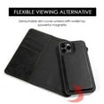 thumbnail image 3 of Flip Cover for for iPhone 14 Pro Max, Durable PU Leather Flip Cover Wallet Case Stand with Removable Back Cover for iPhone 14 Pro Max 6.7 inch, 3 of 8