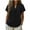 Black, variant on Womens Ruffle Short Sleeve Dot Blouses V Neck Crochet Lace Dressy Casual Flowy Shirts, Loose Fit Summer Lightweight Work Office Tops 2026 Trendy Teachers Clothes