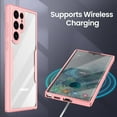 thumbnail image 6 of for Samsung Galaxy S22 Ultra Case, 360 Full Body Rugged Case with Built-in Screen Protector Transparent Heavy Duty Shockproof [Military-Grade Protection] Bumper Cover for Women Men (Pink), 6 of 13