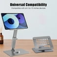 thumbnail image 4 of SlaBao Adjustable Stand, Aluminum Alloy Electronic Stand, for 13" Tablets & Laptops, Silver, 4 of 8