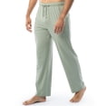 thumbnail image 4 of Set de pijama Fruit of the Loom para hombre, jersey de punto verde, 4 of 5