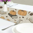 thumbnail image 4 of Yayeee Table Runner 90 inches Long Home Kitchen Dinning Party Decoration, Beige Fall Books, 4 of 7