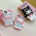 thumbnail image 6 of 3D Kawaii Dark Kuromi Kitty Family Cartoon Silicon Soft Phone Case for iPhone 16 15 Plus 14 Pro Max 13 Pro 12 11 X XS XR 15 Pro, 6 of 9