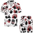 thumbnail image 3 of Sdmnsg-T Ensemble de Pyjama Coloré de Baseball et Golf pour Femmes, Ensemble de Pyjama Deux Pièces à Manches Courtes, 3 of 8
