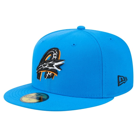 Men's-New Era  Blue Akron RubberDucks Authentic Collection 59FIFTY Fitted Hat