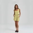 thumbnail image 6 of Lumtrix Linen Short Sets For Women 2 Piece Square Neck Sleeveless Tops And Shorts Matching Set Boho Summer Travel Vacation Outfits Yellow XL, 6 of 7