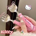 thumbnail image 2 of Anime Kitty Spoon Fork Sanrio Accessories Kawaii Portable Suit Cartoon Tableware Set Travel Box Cute Toy for Girl Children Gift Gong Bohan LED, 2 of 2