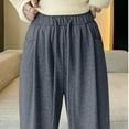 thumbnail image 6 of Kaemgyyd Wide Leg Pants Woman Casual High Waist Palazzo Pants Drawstring Baggy Lounge Pj Bottoms Pajama Trousers with Pockets, 6 of 7