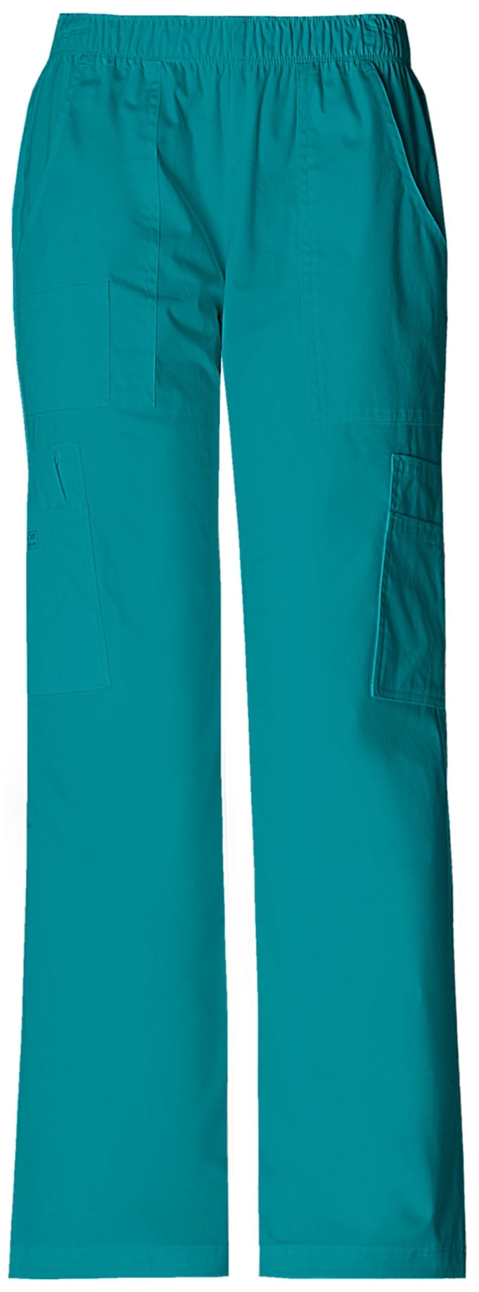 Scrubs Cherokee Workwear Petite Tapered Leg Pull On Pant 4001P TRQW Turquoise 
