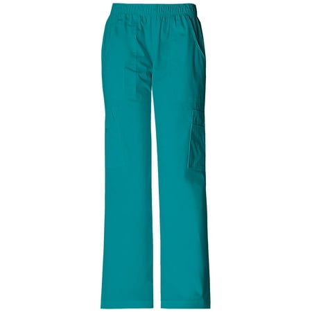 

Cherokee Workwear Core Stretch Women s Scrubs Pant Mid Rise Pull-On Cargo 4005