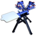 thumbnail image 2 of TECHTONGDA Micro-Registration 4 Color 1 Station Screen Printing Machine T-Shirt Printing Press with Stand, 2 of 8