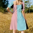 thumbnail image 3 of pink or blue nana loves you gender reveal party gift idea All Over Print Dress Elegant gown summer dress, 3 of 6