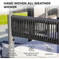 thumbnail image 2 of Grand Patio Outdoor Loveseat,Wicker Conversation Set with Thick Cushion for Porch, Garden, Yard, 2 of 5