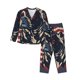 thumbnail image 1 of Fotbe Patriotic Bulldog Art Conjunto de Pijama de Manga Larga para Mujer con Estampado, Ropa de Dormir de 2 Piezas, Conjunto de Casa Suave y Cómodo con Bolsillos-Large, 1 of 7