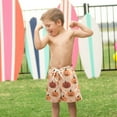 thumbnail image 4 of FORMRS Boys Swim Trunks Quick Dry Mesh Liner Boardshorts Sizes XS-XL, Colorful Halloween Pumpkin Pattern, 4 of 7