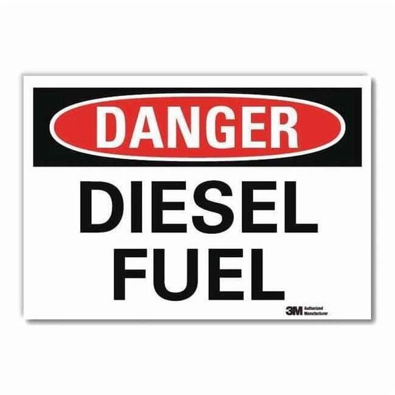 Lyle Danger Sign,7inx10in,Reflective Sheeting U3-1294-RD_10X7