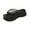 A Black, variant on Wovix Slippers For Women Cushioned Thick Sole Open Toe Dressy Sandals Thong Shoes -On Design Indoor Outdoor Shoes