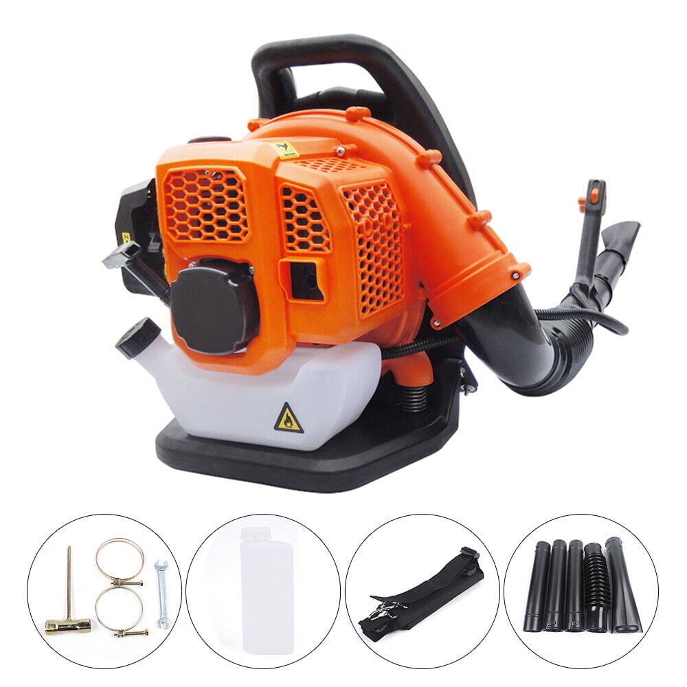 Commercial Gas Leaf Blower Backpack 2 Strokes 42.7CC Grass Lawn Blower 6800r/min