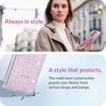 thumbnail image 2 of for Samsung Galaxy S24 Ultra 5G, Glitter Clear Tough Phone Case for Women, 2 of 5