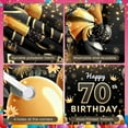thumbnail image 4 of Golden Glitter 70th Birthday Banner Black Gold Display Royal Crown Balloon Decor Golden Anniversary Backdrop for 70th Birthday Party Senior Anniversary Family Gathering, 4 of 9