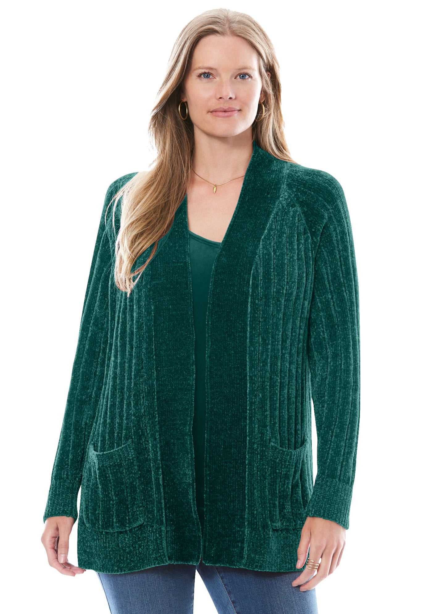 chenille cardigan sweater