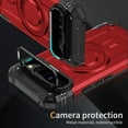 thumbnail image 3 of for Google Pixel 9 Pro XL Armor Case with Camera Cover Stand, Shockproof Protection Compatible with MagSafe Rugged Case Cover for Google Pixel 9 Pro XL, Support Car Magnetic Holder - Red, 3 of 8