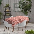 thumbnail image 2 of Vargottam Indoor/OutdoorTablecloth58x58 InchSquareTablecloth Waterproof PatioTableCloths- Spring/SummerTableCovers for Backyard RectangularTable/BBQs/Picnic -Red, 2 of 5