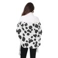 thumbnail image 4 of FORMRS Womens Scarf Winter Soft Long Big Warm Shawls Wrap Tassel Scarves, Cow Spots, 4 of 9