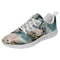 Axolotl Shoes for Men Women Running Sneakers Breathable Casual Sport Tennis Shoes Gift for Him Her White Size 3.5