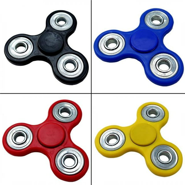 Shelter SPIN-BL Fidget Spinner Ultra Fast Ball Bearings Tri-Spinner Finger Toy Stress Reducer, Blue