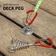 thumbnail image 4 of Estacas para tablas de cubierta Timcorr 4 Uds Metal con clips de mosquetón, 4 of 8