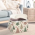 thumbnail image 5 of Christmas Trees with Plaid Red Green Snowflake Foldable Storage Bins with Lids Handles Collapsible Storage Containers Tote Boxes 16.5 x 12.6 x 11.8 inches, 5 of 7