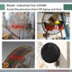 thumbnail image 4 of Bitubi Cubierta para Ventilador Industrial, Cubiertas Impermeables para Ventiladores para Exteriores, Ventilador de Montaje en Pared y Ventilador de Pedestal, Cubierta para Ventilador Oxford 600D Resi, 4 of 5