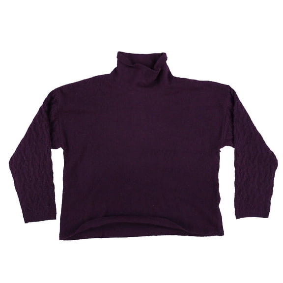 Calvin Klein Women's Turtleneck Knit Sweater Long Sleeve Burgundy Medium New