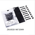 thumbnail image 1 of 16 Pcs/Ensemble Vis de Remplacement+écrous Accessoires de Planche à Roulettes à Quatre Roues Noir M525mm, 1 of 5