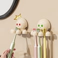 thumbnail image 2 of Porte-brosse à Dents en Forme de Pieuvre Mural avec Rangement Multifonctionnel Réutilisable et Étanche, 2 of 6