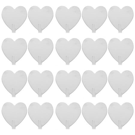 

20Pcs Heart-shaped Hooks Stainless Steel Hooks Bathroom Hooks Heart-shaped Buckles