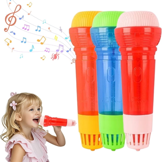 Jkkant Kids Microphone Toy with Voice Changer, Educational Singing Microphone for Speech Development, Children Karaoke Machine Birthday Gift