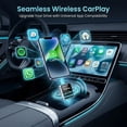 thumbnail image 4 of Mini Wireless CarPlay Adapter for Apple iPhone iOS 10+, No Delay & Plug & Play, Convert Wired to Wireless Carplay Dongle for 2026 Cars, USB-A/Type-C Port with Realtek 8730E Chip for iPhone6+, 4 of 7