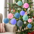 thumbnail image 1 of Adornos de Adornos de Navidad de 6 cm - Paquetes de 12 bolas de plástico con purpurina para decoración del árbol y centros de mesa de fiestas navideñas, 1 of 9