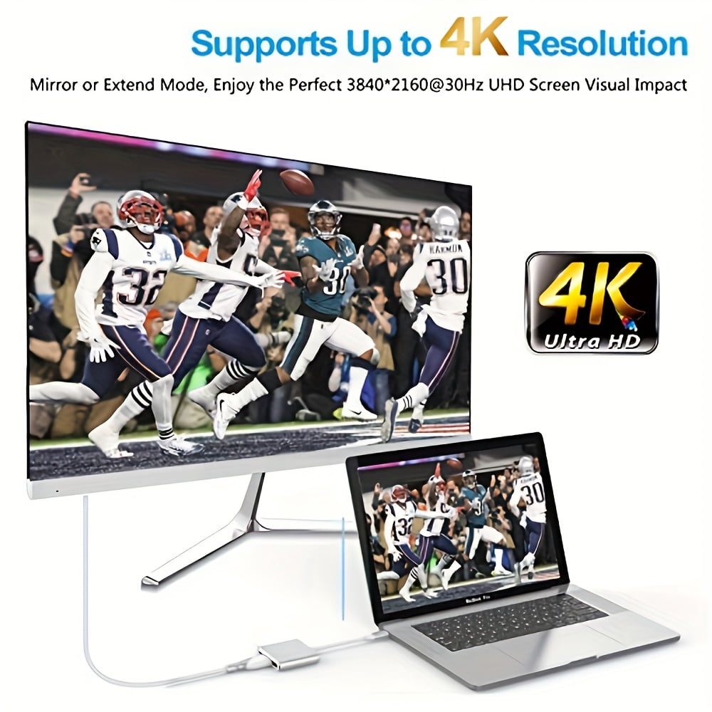 USB C Hub 3-in-1: 4K HDMI, 100W PD Charging, USB 3.0 for Laptop Tablet Phone Projector