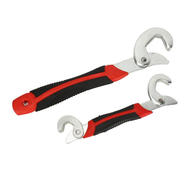 Self Adjusting Wrench,2pcs Self Adjusting Wrench Quick Grip Pipe Wrench Self Adjusting Spanner Enhanced Durability