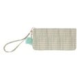 thumbnail image 4 of Unique Bargains 1 Pc Coin Purse Wallet Portable Woven Plush Pom Zip Coin Purse Pouch Green, 4 of 5
