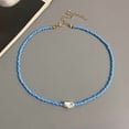 thumbnail image 1 of Collier de Perles Boho Mode Femme Imitation Perle Perle de Rocaille Brin Court Collier Ras-du-Cou Fait Main Bijoux Femme Gros, 1 of 5