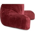 thumbnail image 5 of Husband Pillow Original Standard+ Pillow Cover Only Maroon Color - Washable/Removable Replacement Soft Microplush Pillow Case for Standard Size Reading Pillow w/ Long Zipper, Back and Side Pockets, 5 of 8