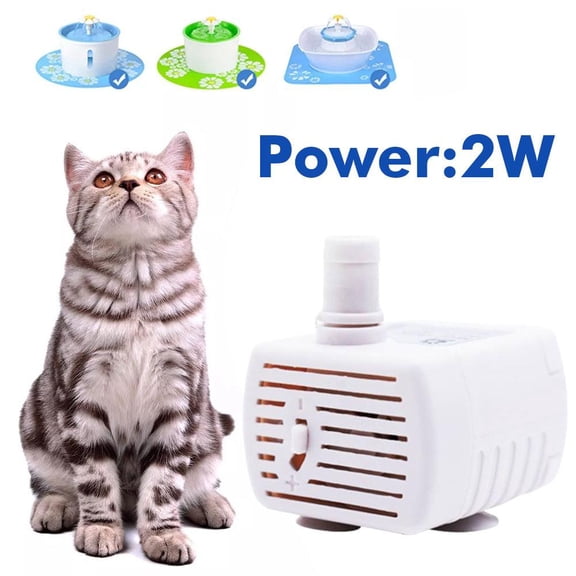 Mini DC Water Pump, 2W 200L/H Submersible Pump with 180cm Cord for Fountain Fish Tank Aquarium, 5V Low Noise