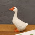 thumbnail image 4 of Farfi Penguin Ornament Real-looking Animal Theme Small Size Wooden Goose Penguin Carving Ornament for Desktop (White), 4 of 13