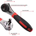 thumbnail image 2 of Llave trinquete ajustable 6-22 mm Metal Herramienta reparación automóviles pesada manual, 2 of 8